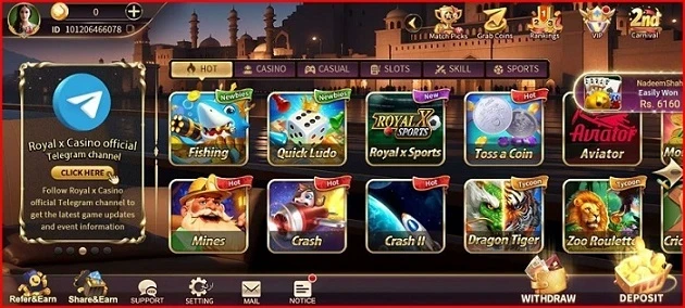 Royal X Casino Game